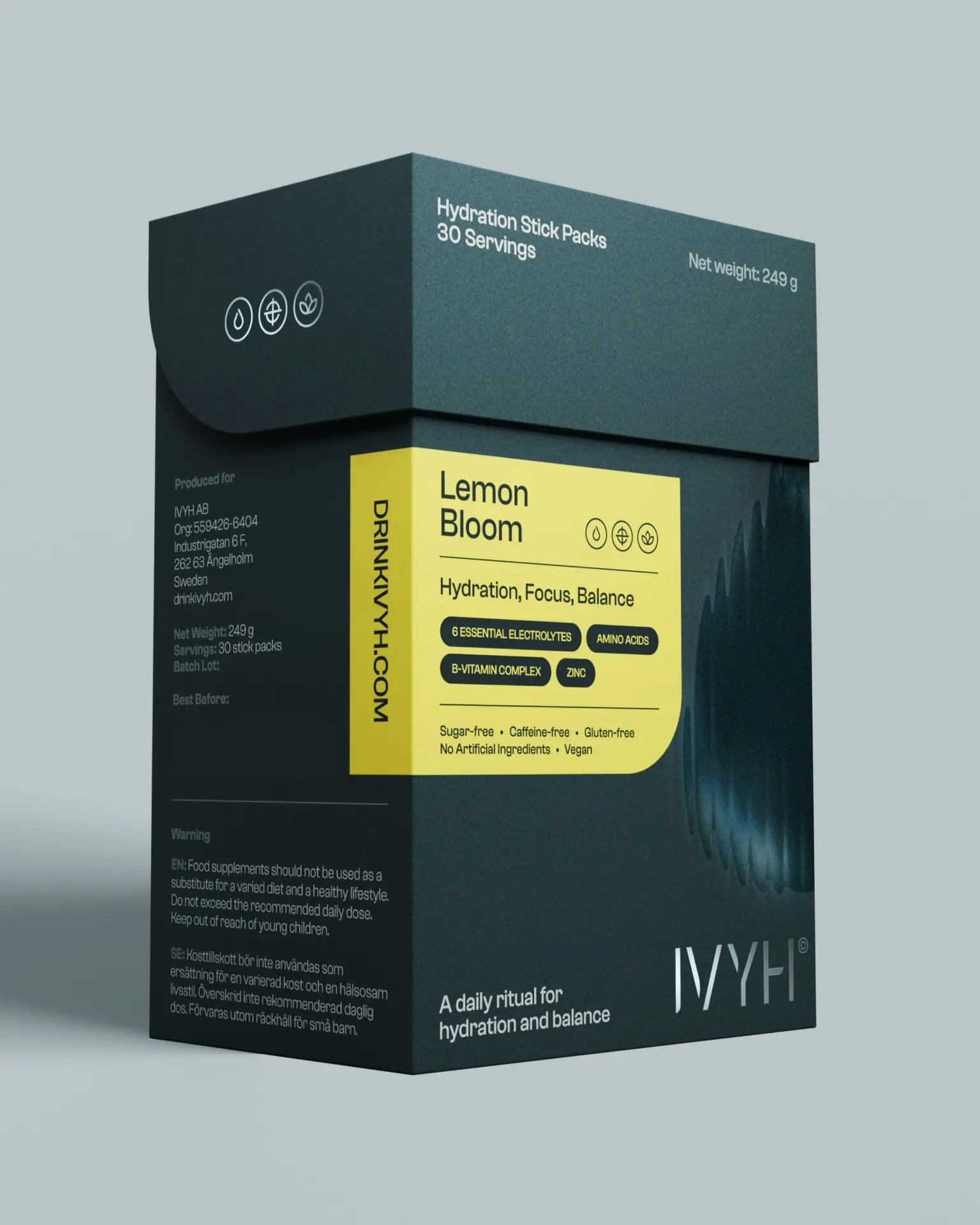 IVYH Lemon Bloom – låda med 30 stick packs
